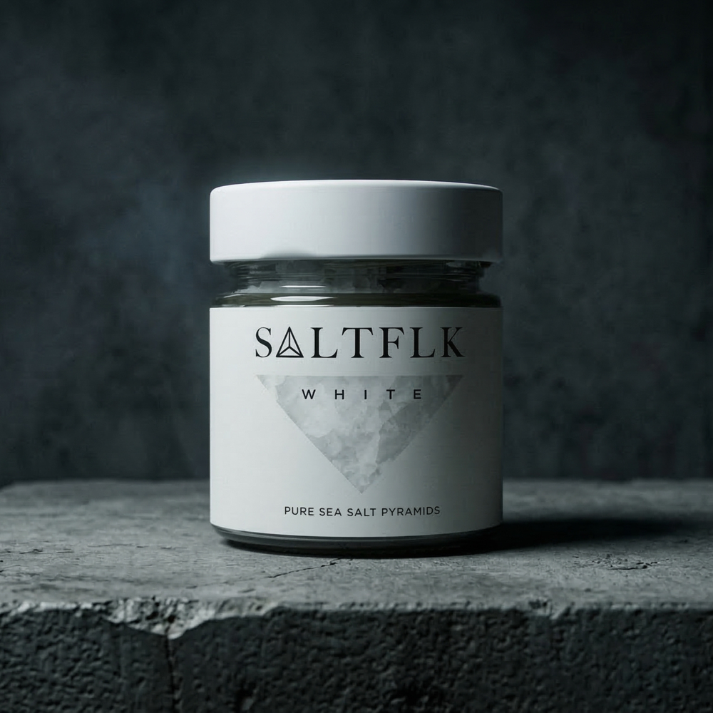 SALTFLK WHITE | Pure Sea Salt Pyramids – SALTFLK Pyramidensalz